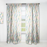 Diamond Retro XI - Mid-Century Modern Curtain - 1 Panel