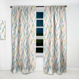 Diamond Retro XI - Mid-Century Modern Curtain - 1 Panel