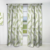 Tropical Botanicals I - Mid-Century Modern Curtain - 1 Panel