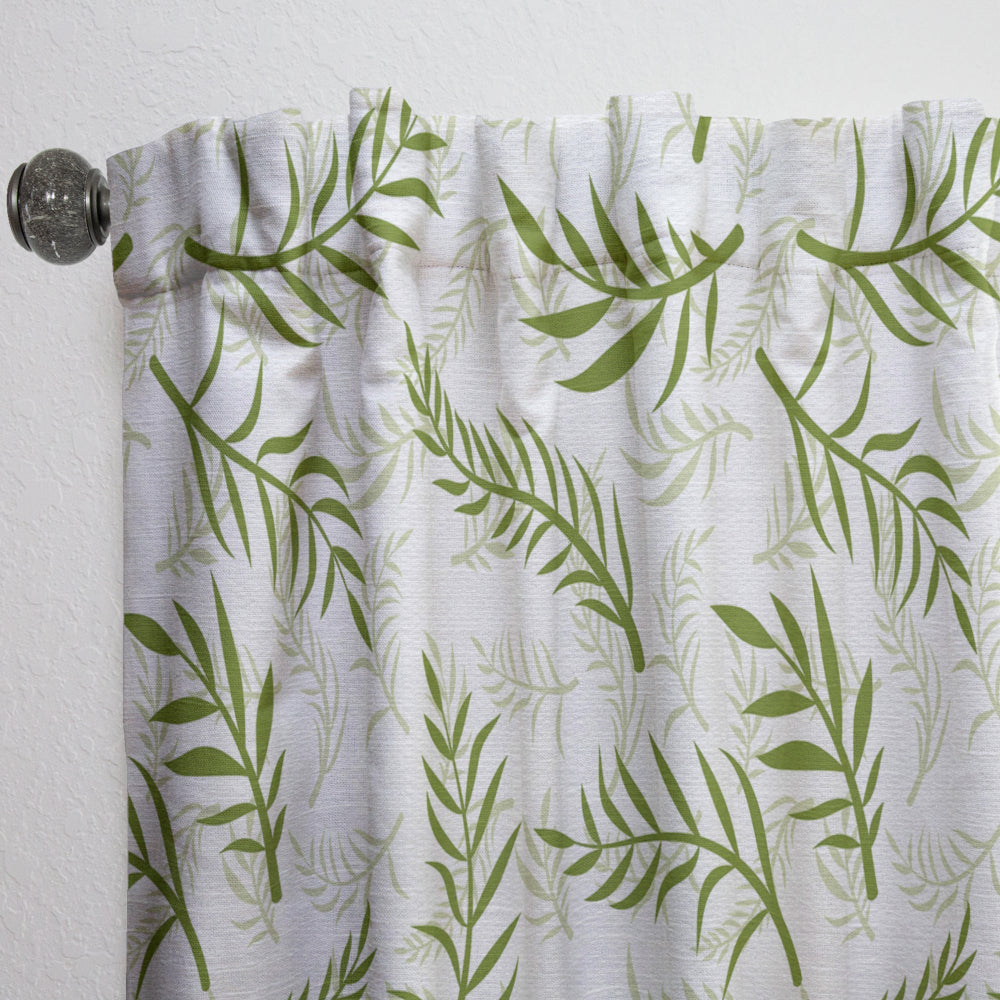 Tropical Botanicals I - Mid-Century Modern Curtain - 1 Panel