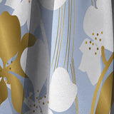 Orchid blossom color pattern' Mid-Century Modern Curtain 1 Panel