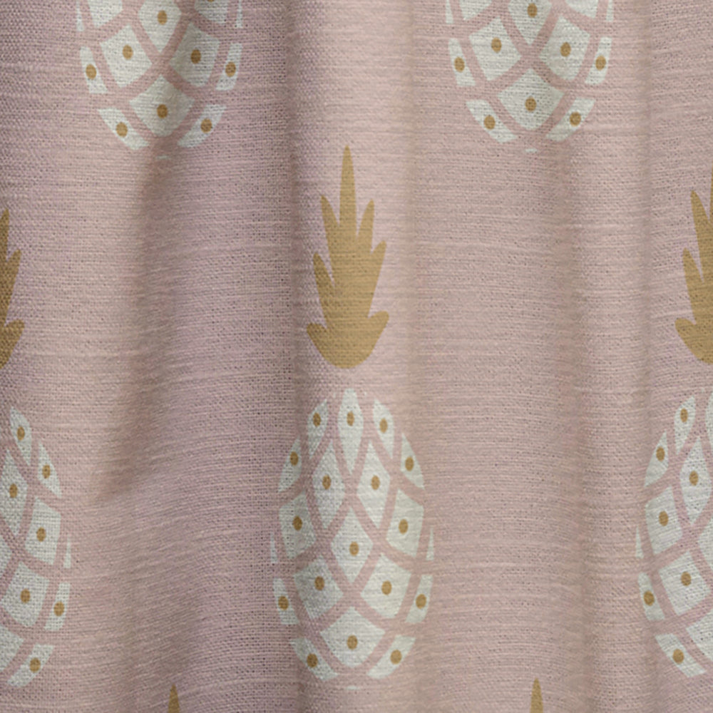 Pineapple Summer Bliss VII - Mid-Century Modern Curtain - 1 Panel