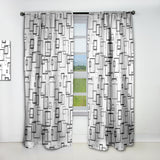 Abstract Retro Design II - Mid-Century Modern Curtain - 1 Panel