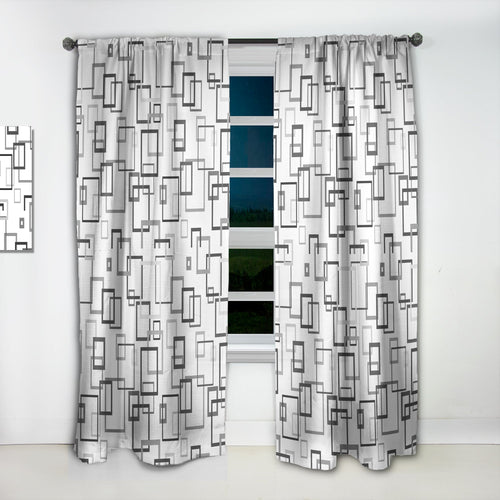 Abstract Retro Design II - Mid-Century Modern Curtain - 1 Panel