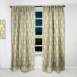Abstract Retro Geometrical Design II - Mid-Century Modern Curtain - 1 Panel