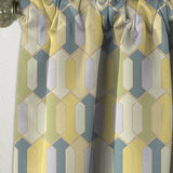Abstract Retro Geometrical Design II - Mid-Century Modern Curtain - 1 Panel