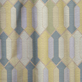 Abstract Retro Geometrical Design II' Mid-Century Modern Curtain 1 Panel Sheer