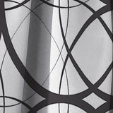 Monochrome Geometric Pattern - Mid-Century Modern Curtain - 1 Panel