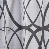 Monochrome Geometric Pattern - Mid-Century Modern Curtain - 1 Panel