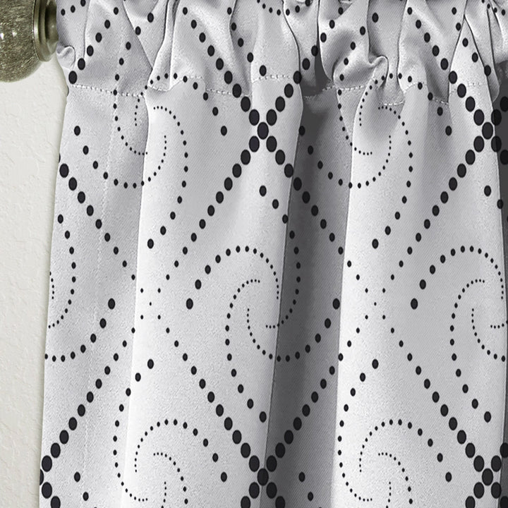 Retro Geometrical Abstract Minimal Pattern III - Mid-Century Modern Curtain - 1 Panel
