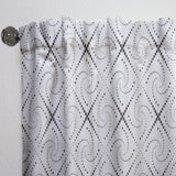 Retro Geometrical Abstract Minimal Pattern III' Mid-Century Modern Curtain 1 Panel