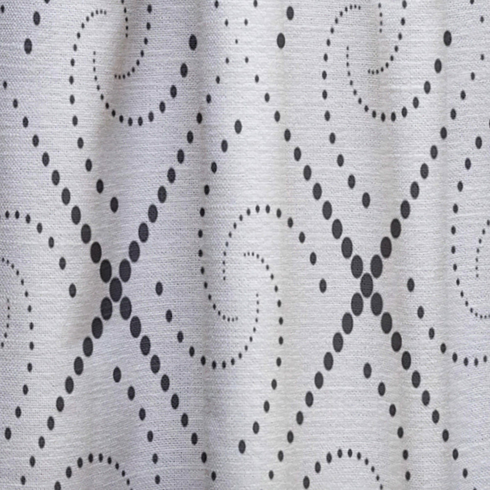 Retro Geometrical Abstract Minimal Pattern III - Mid-Century Modern Curtain - 1 Panel