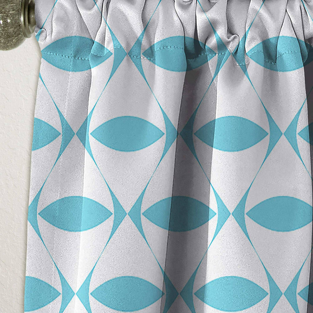 Abstract Retro Geometrical Design III - Mid-Century Modern Curtain - 1 Panel