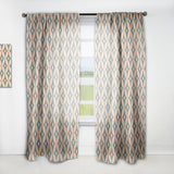 Retro Pattern Abstract Design IV - Mid-Century Modern Curtain - 1 Panel