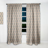 Retro Pattern Abstract Design IV - Mid-Century Modern Curtain - 1 Panel