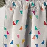 Abstract Triangular Retro Pattern I - Mid-Century Modern Curtain - 1 Panel