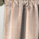 Retro Abstract Lines Pattern - Mid-Century Modern Curtain - 1 Panel