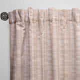 Retro Abstract Lines Pattern - Mid-Century Modern Curtain - 1 Panel