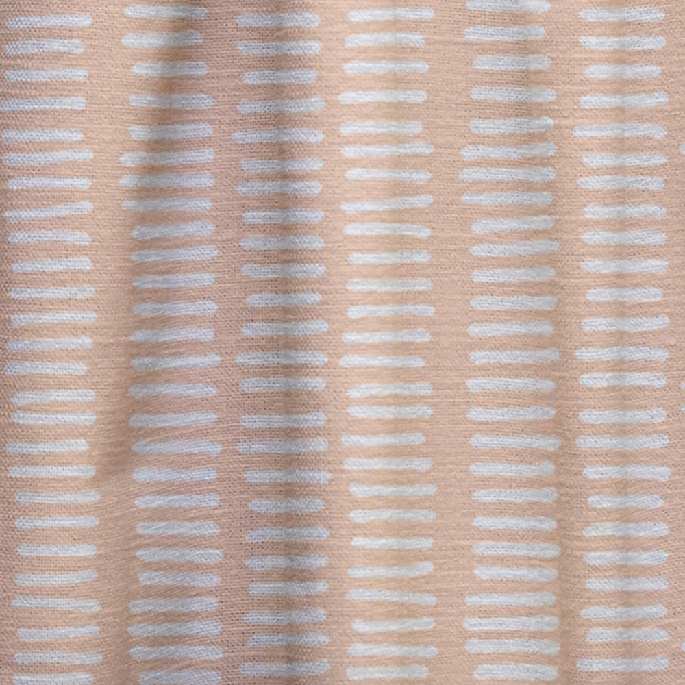 Retro Abstract Lines Pattern - Mid-Century Modern Curtain - 1 Panel