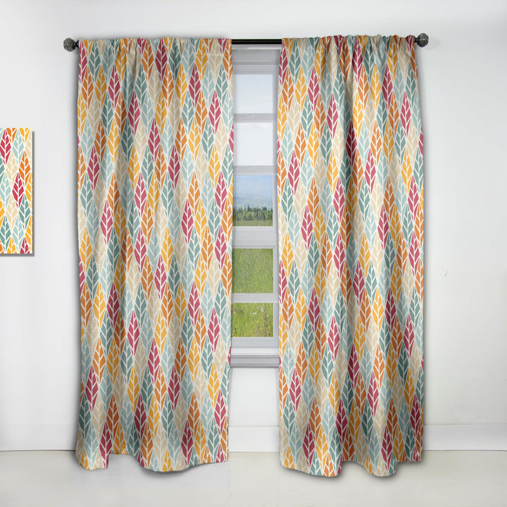 Diamond Retro X - Mid-Century Modern Curtain - 1 Panel
