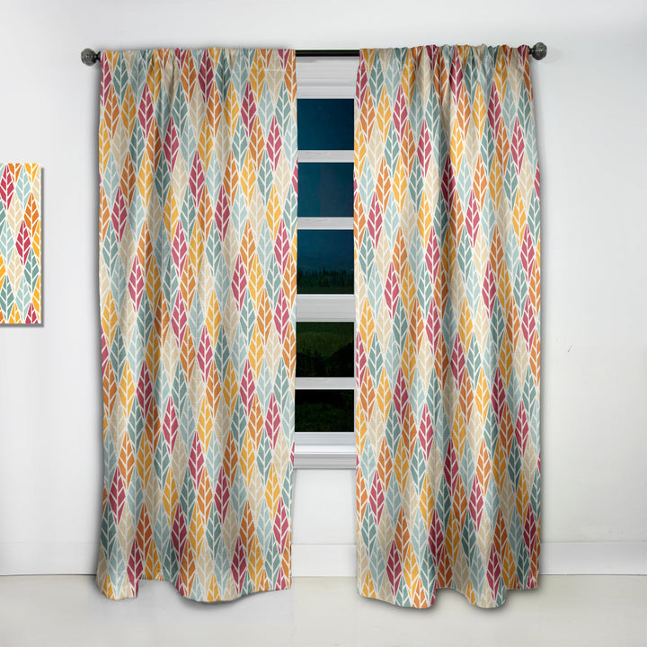 Diamond Retro X - Mid-Century Modern Curtain - 1 Panel