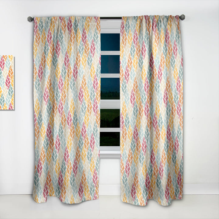 Diamond Retro X - Mid-Century Modern Curtain - 1 Panel