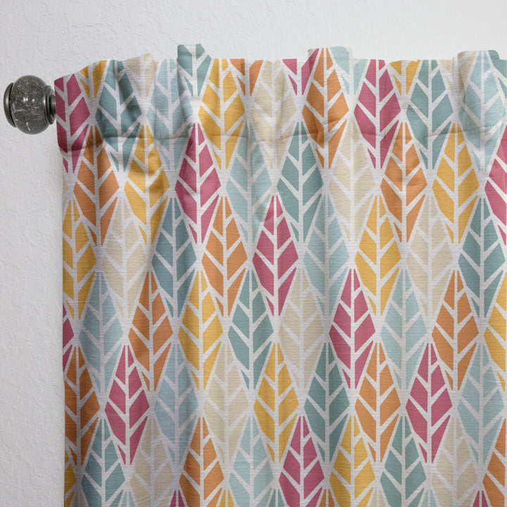 Diamond Retro X - Mid-Century Modern Curtain - 1 Panel