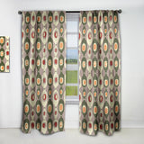 Retro Abstract Design X - Mid-Century Modern Curtain - 1 Panel