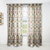 Retro Abstract Design X - Mid-Century Modern Curtain - 1 Panel