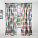 Retro Abstract Drops V - Mid-Century Modern Curtain - 1 Panel