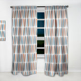 Retro Abstract Drops V - Mid-Century Modern Curtain - 1 Panel