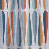 Retro Abstract Drops V - Mid-Century Modern Curtain - 1 Panel