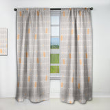 Retro Geometrical Pattern II - Mid-Century Modern Curtain - 1 Panel