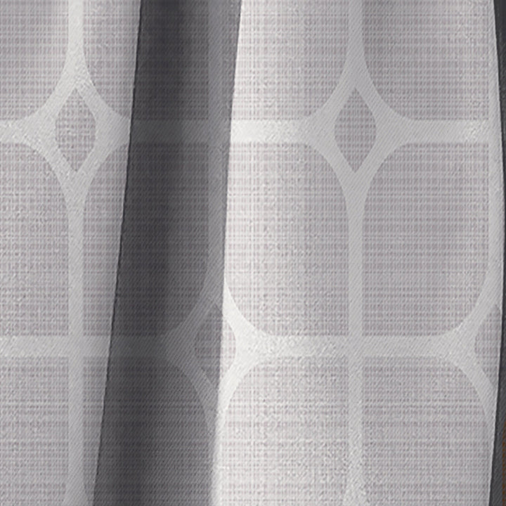 Retro Geometrical Pattern II - Mid-Century Modern Curtain - 1 Panel