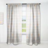 Retro Geometrical Pattern II - Mid-Century Modern Curtain - 1 Panel