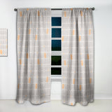 Retro Geometrical Pattern II - Mid-Century Modern Curtain - 1 Panel