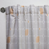 Retro Geometrical Pattern II - Mid-Century Modern Curtain - 1 Panel