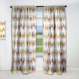 Diamond Retro VII - Mid-Century Modern Curtain - 1 Panel