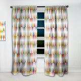 Diamond Retro VII - Mid-Century Modern Curtain - 1 Panel