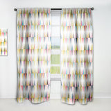Diamond Retro VII - Mid-Century Modern Curtain - 1 Panel