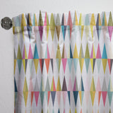 Diamond Retro VII - Mid-Century Modern Curtain - 1 Panel