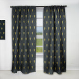 Golden Heart Design - Mid-Century Modern Curtain - 1 Panel