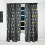 Golden Heart Design - Mid-Century Modern Curtain - 1 Panel