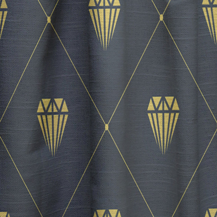 Golden Heart Design - Mid-Century Modern Curtain - 1 Panel