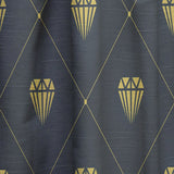 Golden Heart Design - Mid-Century Modern Curtain - 1 Panel