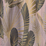 Golden Foliage III - Mid-Century Modern Curtain - 1 Panel
