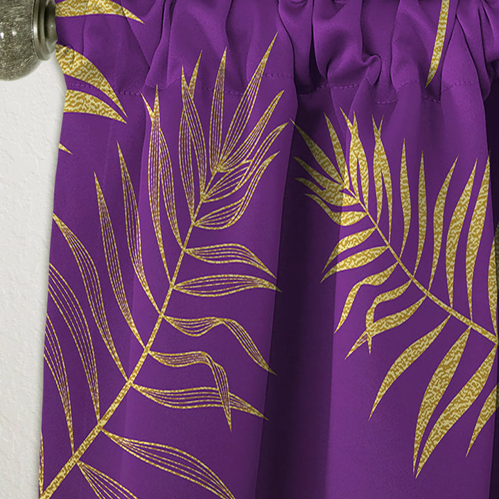 Tropical Foliage V - Mid-Century Modern Curtain - 1 Panel