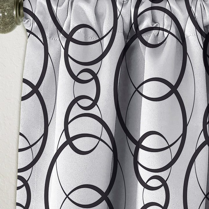Retro Geometrical Abstract Minimal Pattern VI - Mid-Century Modern Curtain - 1 Panel