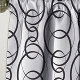 Retro Geometrical Abstract Minimal Pattern VI - Mid-Century Modern Curtain - 1 Panel