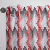 Retro Geometrical Abstract Minimal Pattern VIII' Mid-Century Modern Curtain 1 Panel
